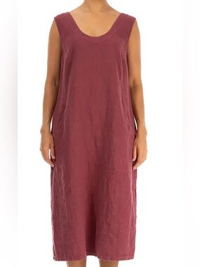 Grizas v neck linen  Dress